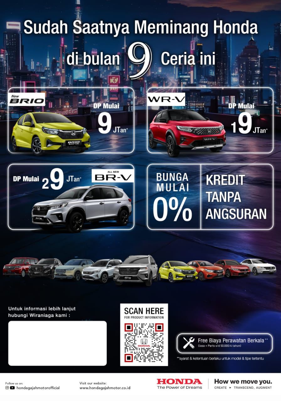 Promo Honda 1 wr-v